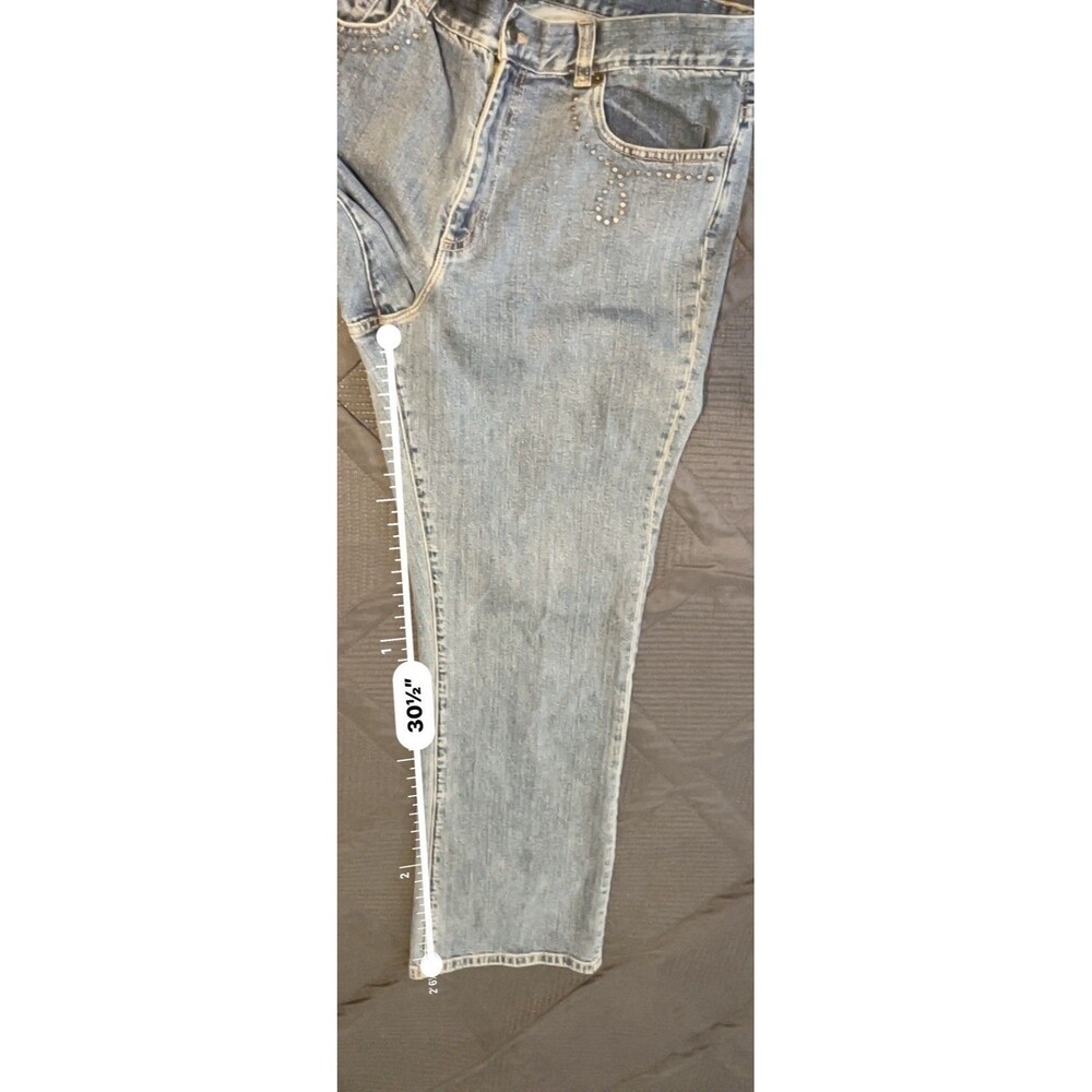 Chaps Jeans Red Tag Straight Leg Mid Rise Women’s Size 14 - Picture 13 of 14